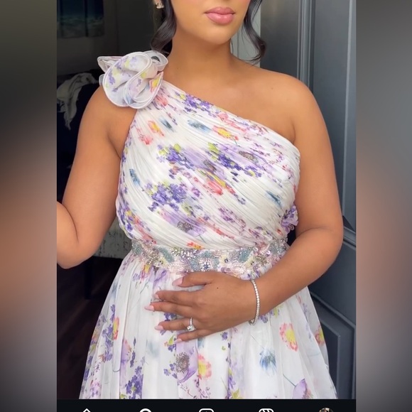 Floral High-Low Maxi Dress MAC Dugal - Picture 2 of 3